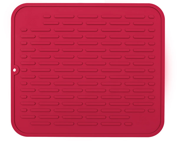 Red Silicone Dish Mat & Trivet 17.8" x 15.8"